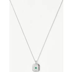 Peridot Necklaces Missoma May Birthstone Pendant Necklace - Silver