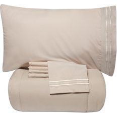 Sweet Home Collection Luxury 5 Piece Bed-in-a-Bag Down Alternative Comforter and Sheet Set Twin XL Bed Linen