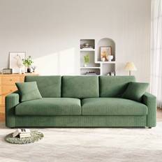 Fairmont Park Modern 256cm Corduroy Wide Armrest Sofa