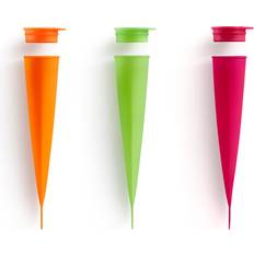 Red Popsicle Molds Lekue Push-Up Ice Lolly Moulds Set of 3 Popsicle Mold