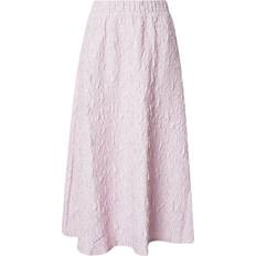 Rosa Kjolar Vila Visophia HW Volume Midi Skirt - Rosa