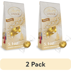 Lindt Lindor White Chocolate Candy Truffles 2 Pack 5.1 oz Bag