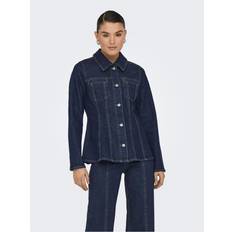 Only Jakker Only Onlelle Denimjakke - Dark Blue Denim
