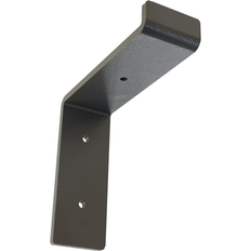 Angle Brackets Ekena Millwork 2 W x 6 D x 6 1/4 H Steel Truss Shelf Bracket Hammered Gray
