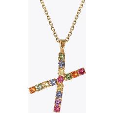Smycken Caroline Svedbom Letter Necklace - 18K Gold Plating Gold