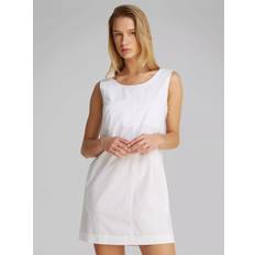 Calvin Klein Cotton Dresses Calvin Klein Sleeveless Mini Dress - Brilliant White