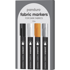Panduro Hobby Textilpennor 4-Pack Färgmix