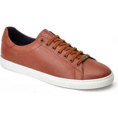 Shoes Base London Tucker Leather Men's Sneakers - Burnt Tan