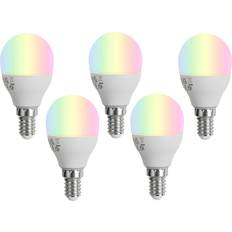 Ljuskällor LUUMR Set med 5 E14 Dimbar LED-lampa G45 4,9W 470lm 2700-6500K