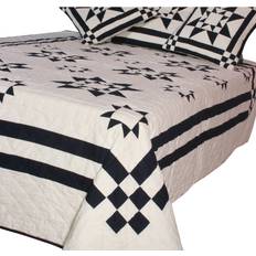 Textiles Bloomsbury Market Riker Quilt W228 x L254cm Quilts Black