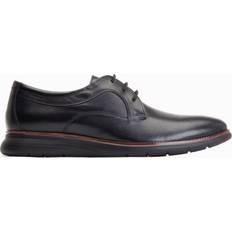 Men Derby Base London Wing Leather Derby Shoes - Black