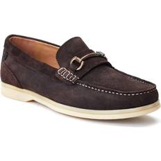 Shoes Base London Snapper Leather Men's Loafers - Burnt Brown