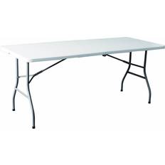 Camping Tables Marbueno Folding Table White Resin 180 x 74 x 74 cm