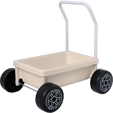 Plasto Babyleksaker Plasto Lära-gå-vagn Med Tysta Hjul Beige
