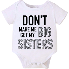 Shein Baby Boy Unisex Baby Letter Printing Cute Bodysuit Clothes