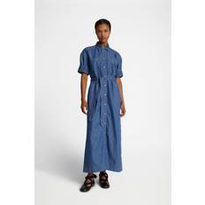 Kjoler Munthe FIA Blusekjole - Blue Denim