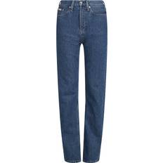 Calvin Klein Dame Jeans Calvin Klein High Rise Straight Jeans - Denim