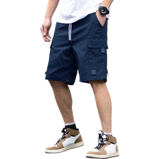 Shein Mens Summer Casual Solid Color Cargo Shorts