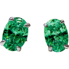 Shein Pair Elegant Cubic Zirconia Stud Earrings For Women For Wedding Engagement Anniversary Party Jewelry Valentine's Day Gift