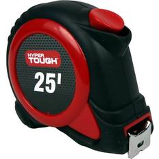 Hyper Tough Measure 25-Foot Self-Locking Automatic Non-Slip Grip Red Measurement Tape