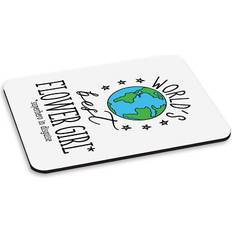 Mouse Pads Gift Base World's Best Flower Girl PC Computer Mouse Mat Pad