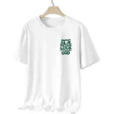 Shein Loose Men Letter Bull Head Printed Round Neck TShirt