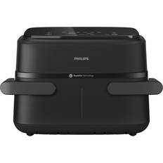 Dual airfryer Philips NA154/00 Dual Basket Airfryer Zwart