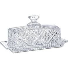 Godinger Dublin Crystal Covered Butter Dish