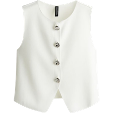 H&M Short Jersey Vest - White