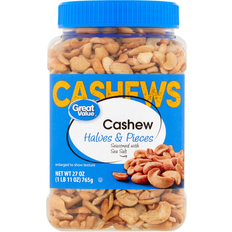 Nuts & Seeds Great Value Great Value Cashew Halves & Pieces 27 oz 27oz
