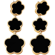 Shein pair Elegant Fashionable Clover Flower Design Womens Dangle Earrings