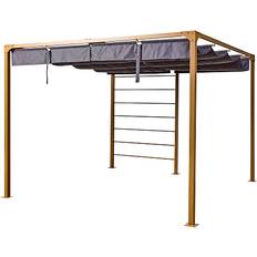 Bali Bali Pergola Trælook Med Gråt Cover