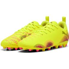 Gula Fotbollsskor Barnskor Puma Future 8 Play Mg Audacity - Gul