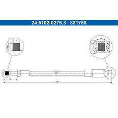 ATE Brake Hose 24510202753