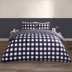 OHS Gingham Duvet Cover Blue (200x200cm)