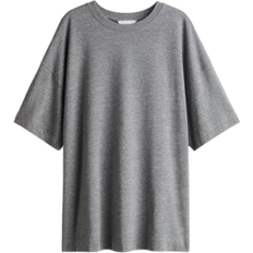 H&M Oversized T-shirt - Grey Marl