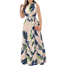 Shein Womens Casual Sleeveless Dress With Botanical Print Summer