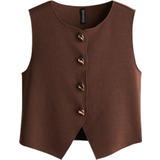 H&M Short Jersey Vest - Brown
