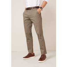 NEXT Bukser & Shorts NEXT Hose Bedruckte Weiche Chinos Gürtel - Dunkelbeige