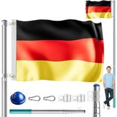 Aste per bandiera Monzana Telescopic Aluminium Flagpole Mast 6.3m 20FT