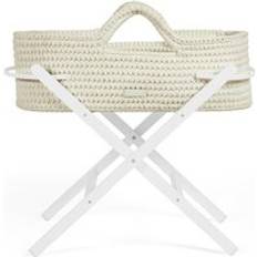 Ickle Bubba Nova Moses Basket White Stand Cream