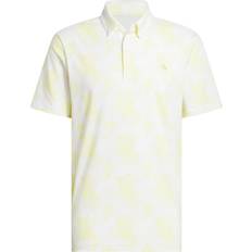 Adidas Gula Pikétröjor adidas Go-To Printed Pikétröja - White/Powder Yellow