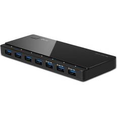 TP-Link UH700 7-Port USB 3.0 Hub Inklusive Netzadapter und USB 3.0 Kabel Black 6.5 in