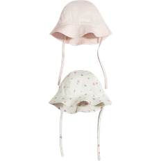 H&M Cotton Sun Hats 2-pack - Light Pink/Floral (1201012003)