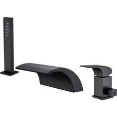 Casainc Deck Mounted Waterfall Filler Shower Matt Black