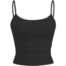 Shein Womens Tank Top Waist Ruching Spaghetti Strap Fitted Slim Camisole Can Be Worn Underneath Or Outerwear