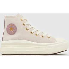 Beige Sneakers Converse Ctas Move Hi Orchid Dust Egret Gold - Lila