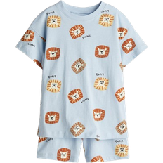 H&M Printed Jersey Pyjamas - Light Blue/Lions (1271570004)