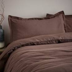 Linen Pillow Cases Dunelm Cotton Linen Oxford Pillowcase - Bitter Chocolate Pillow Case
