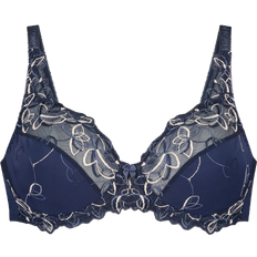 Blomstrede BH'er Hunkemöller Diva Unpadded Underwire Bra - Blue